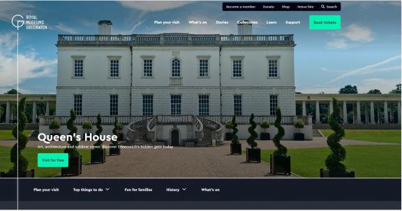 Royal Greenwich Museums homepage