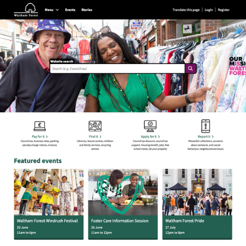 Waltham Forest homepage