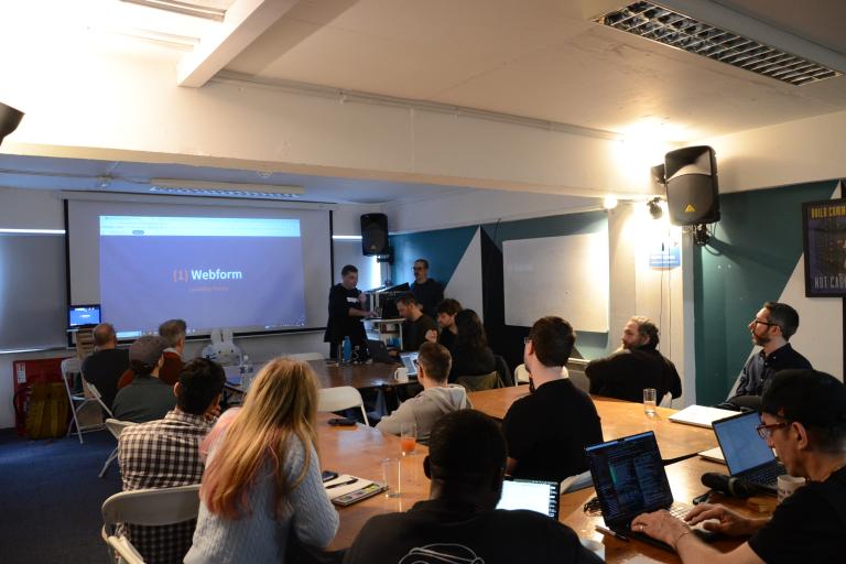 dev days 2026. room with participants watching a presentation