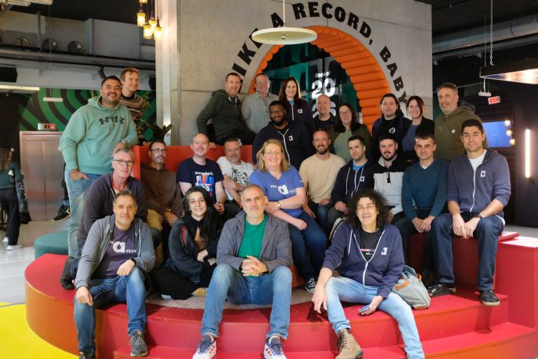 the annertech team. around 20 people in a group photo.