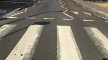 A zebra crossing