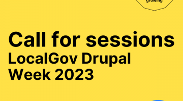 LocalGov drupal week 2023 call for sessions
