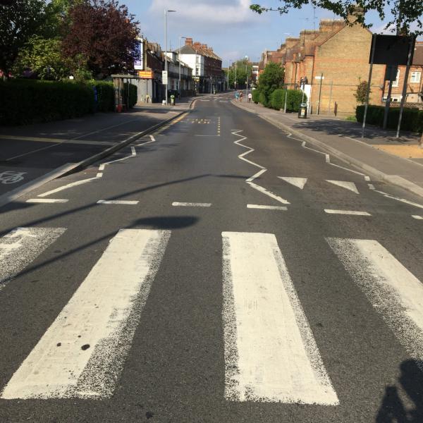 A zebra crossing